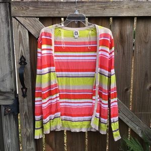 Bright Striped Cardigan
